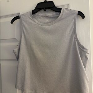 Athleta Girl Light Gray Muscle Tee